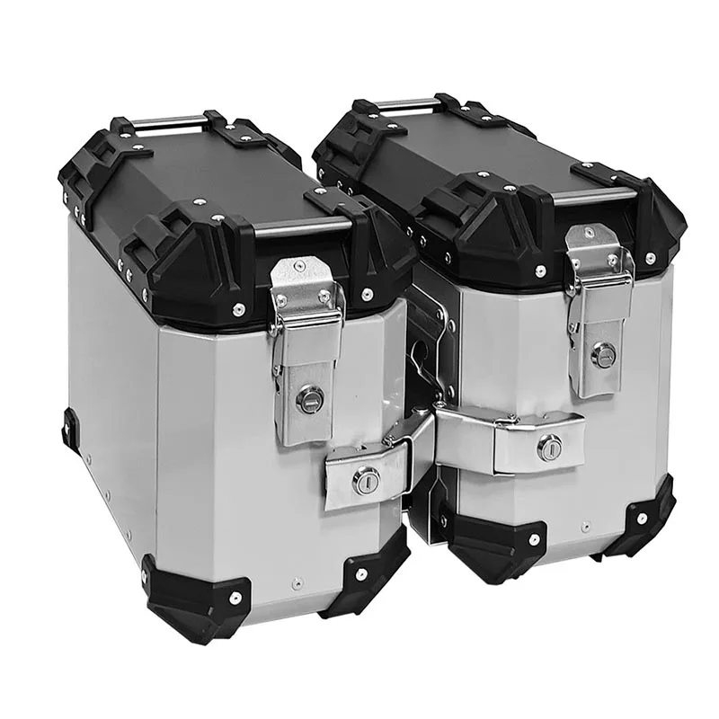 

Motorcycle Universal side cases 16L/18L/22L/25L Motorcycle Aluminum Alloy Side Box Waterproof And Anti-collision Travel Trunk