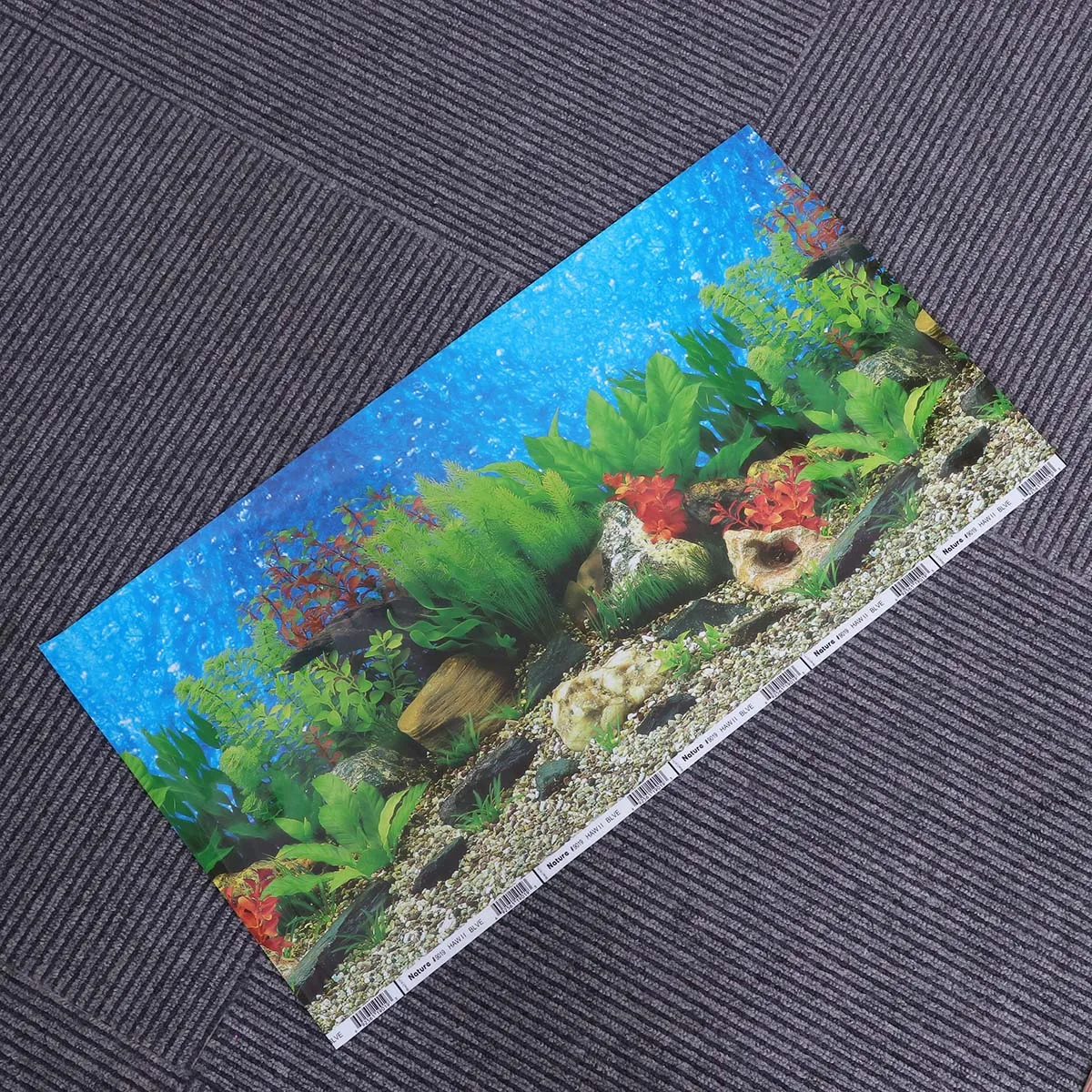 

3D Fish Tank Background Paper Self-Adhesive Waterproof Aquarium Decor Sticker Double-Sided Underwater Backdrop Long-Lasting