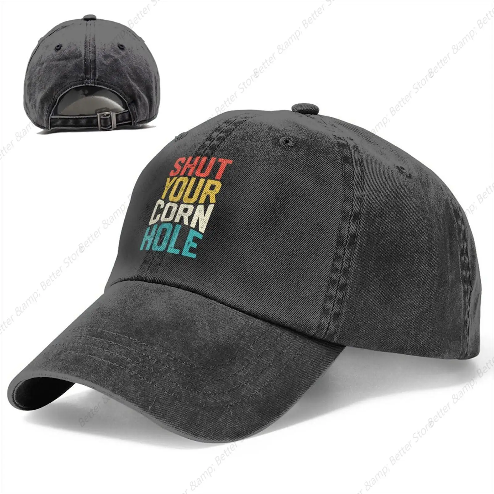 Shut Your Cornhole Baseball Cap Golf Dad Hat Adjustable Original Classic Low Profile Cotton Hats Men Women