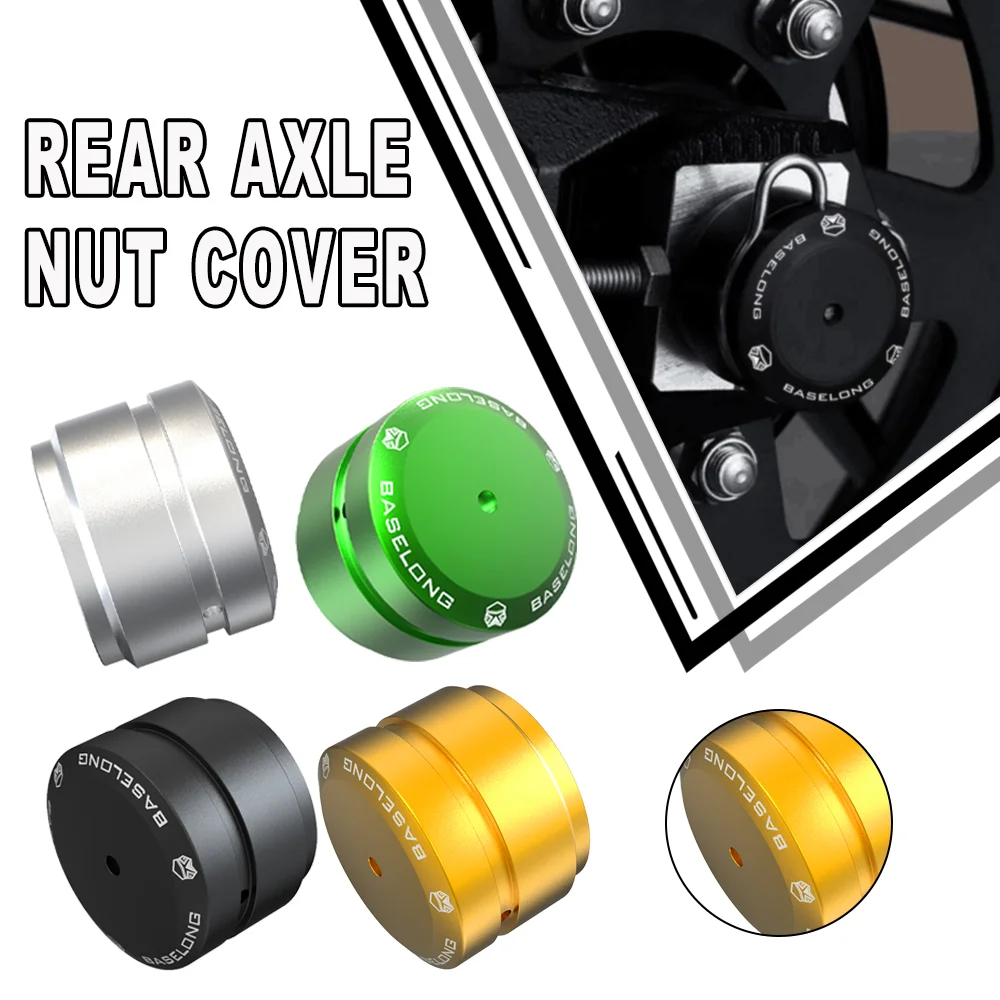 

Z900RS Rear Axle Nut Cover For Kawasaki Z900RS CAFE Rear Axle Sliders Z 900 RS Axle Cap ZR900 Swingarm Nut Protectors Aluminum