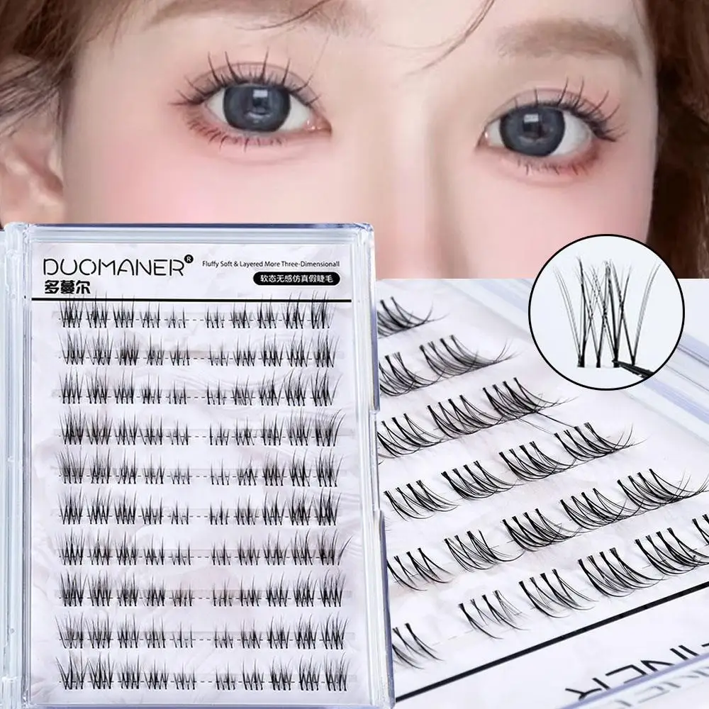 

Clusters Lash Extension Cross Long Eyelash Grafting Segmented False Eyelashes Reusable Decor Korean Eye Makeup Items Cute Lash