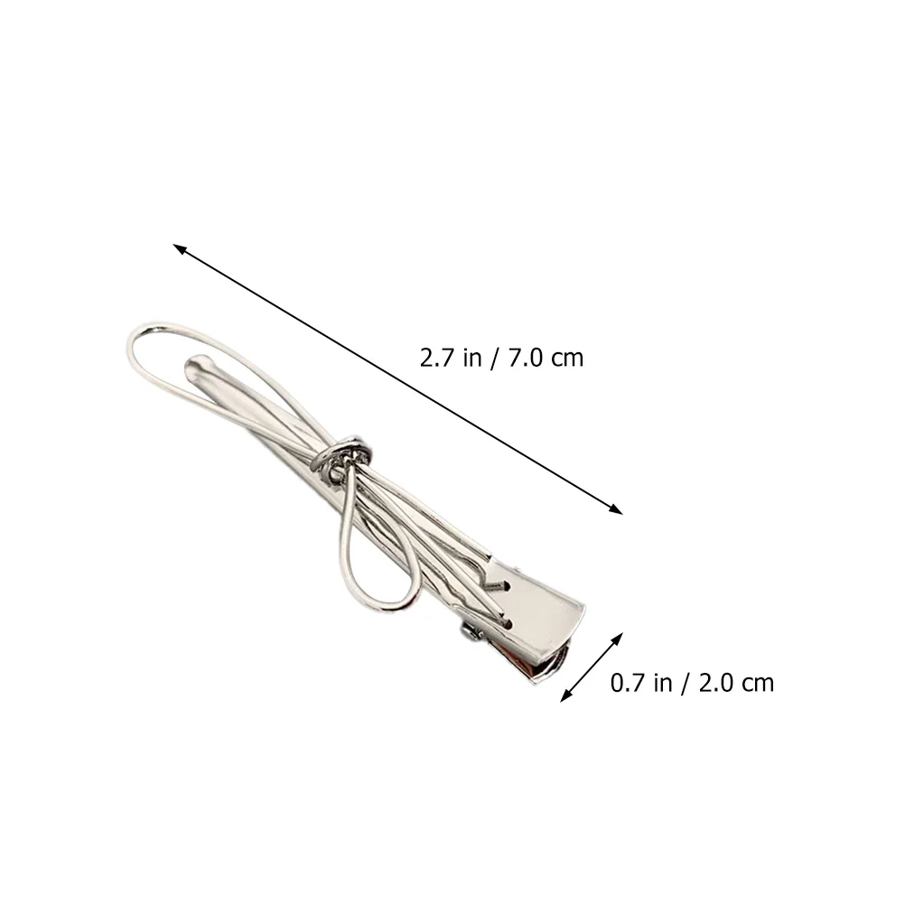 

2Pcs Bowknot Clips Elegant Alloy Women Hair Accessories 3D Design Hair Decors Girls Hairpins nament Stylish Clamps