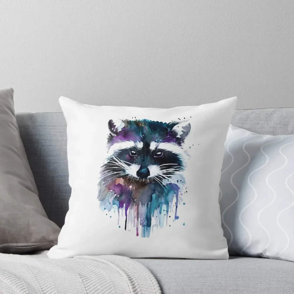 

Watercolour Raccoon Throw Pillow Pillowcases Bed Cushions Cushion Cover Luxury Sitting Cushion Embroidered Cushion Cover Pillow