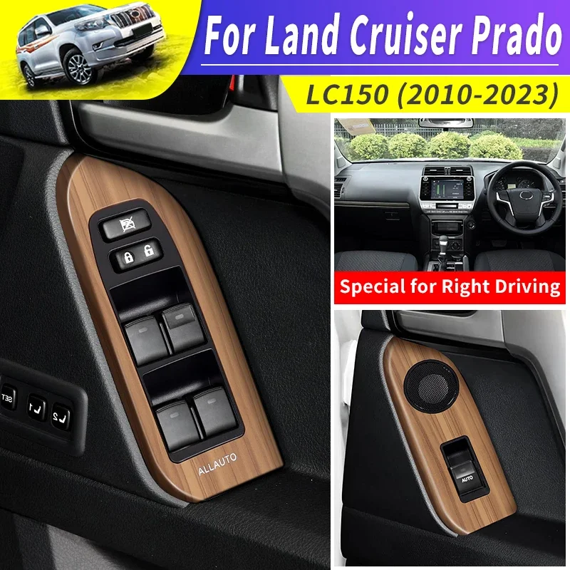 For Toyota 2010-2023 Land Cruiser Prado 150 LC150 Glass Lifting Panel Replacement Parts RHD Interior Modification Accessories