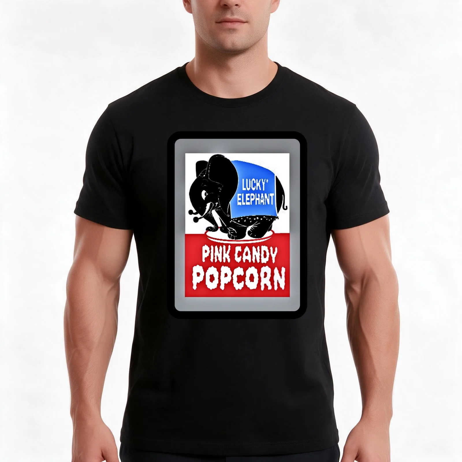 Candy and Popcorn all in One Box, What Could be Better! T-Shirt Summer Casual Cotton Tee, Unisex Men Women