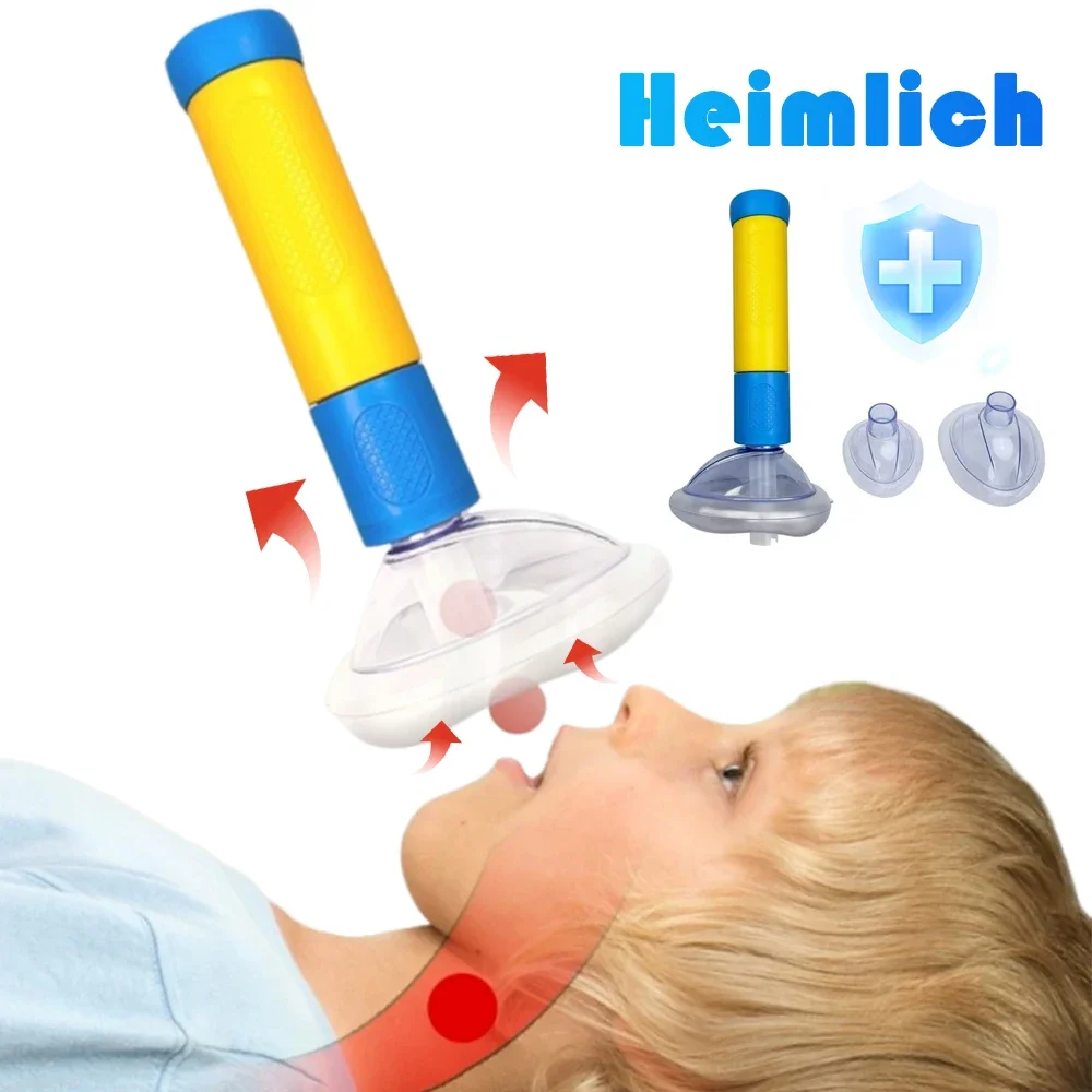 Anti Choking Device Life Saving Suction Emergency Anti Asphyxia CPR Training Mask First Aid Kit Adults & Children Home Rescue