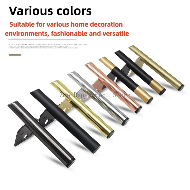 New bathroom cabinet feet aluminum alloy light luxury gold black furniture sofa feet adjustable coffee table cabinet support