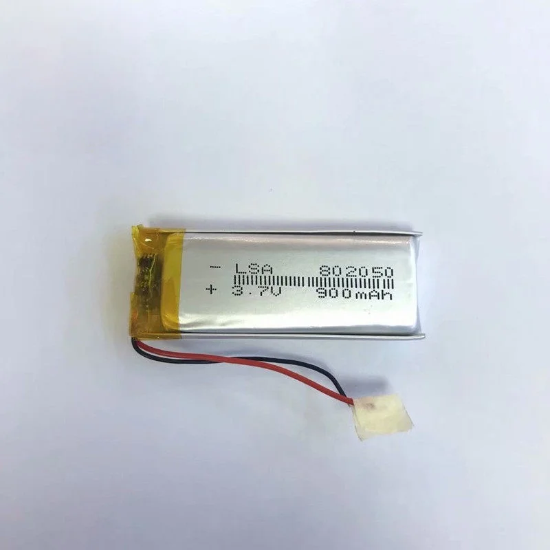Rechargeable 802050 Lithium Polymer Battery 900mAh-3.7V for Scanner Smart Wearable Bluetooth Speaker