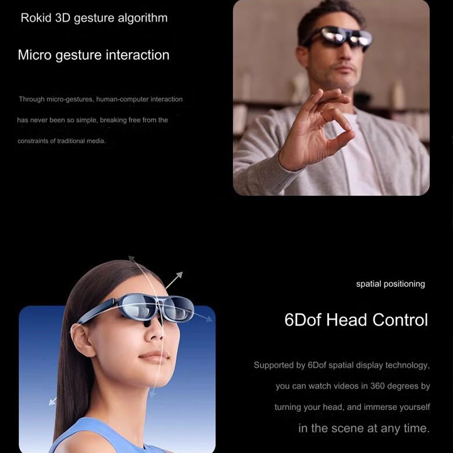 Max Pro Enterprise AR Smart Glasses Support Develop 6Dof Gesture Recognition Studio Spatial Computing Suite SDK
