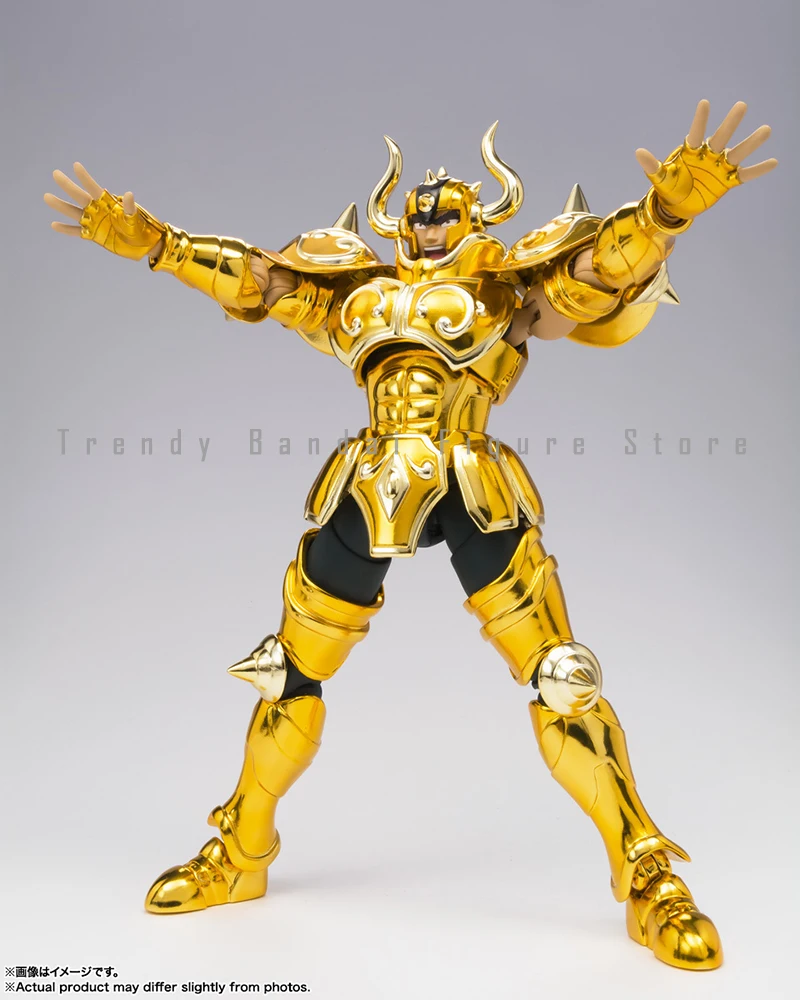 Bandai Gold Taurus Aldebaran（Revival Ver）Saint Seiya Myth Cloth EX Knights of The Zodiac Action Figure Anime Model Toys SHF