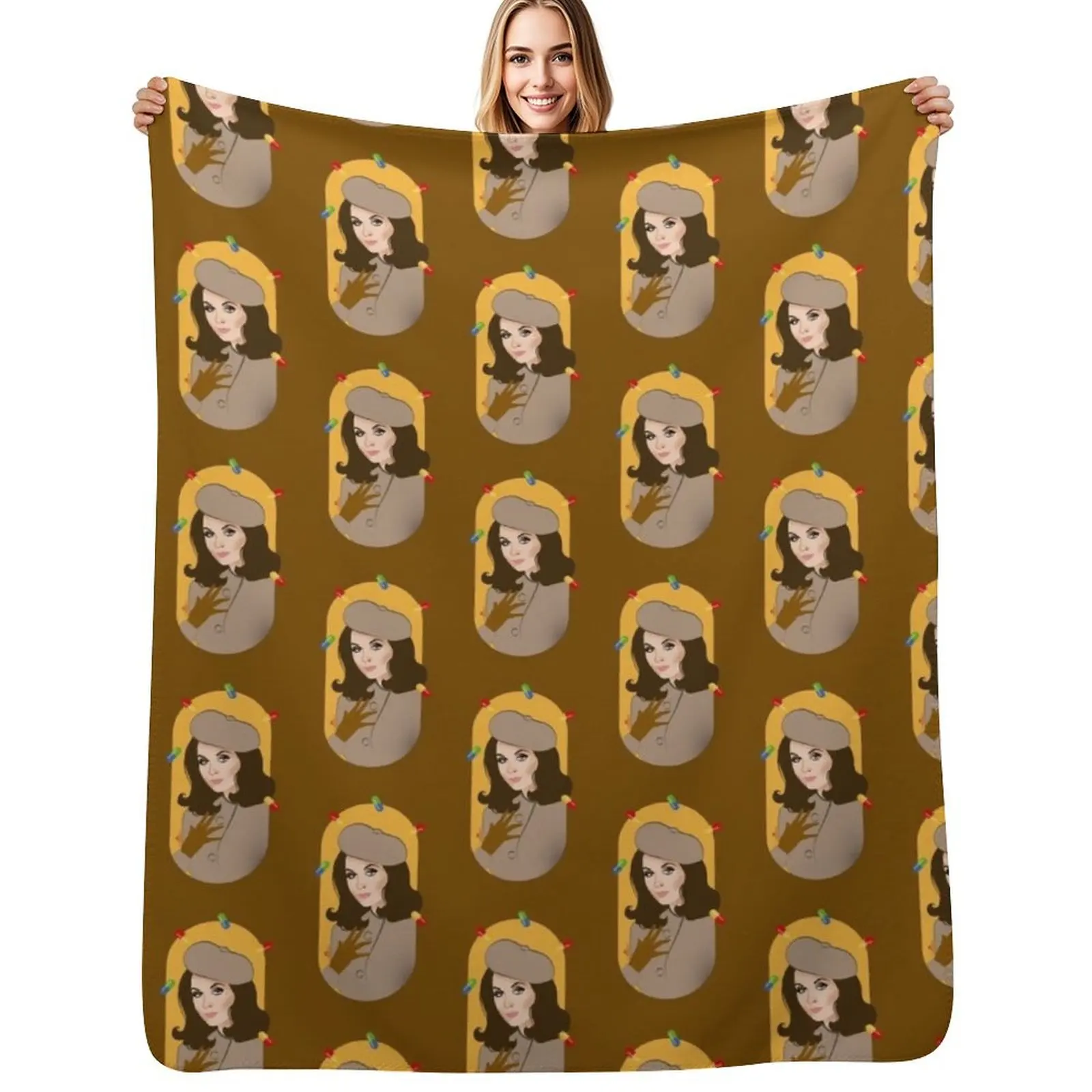 

Anne Welles Throw Blanket Faux Fur Soft Warm Blanket for Bed
