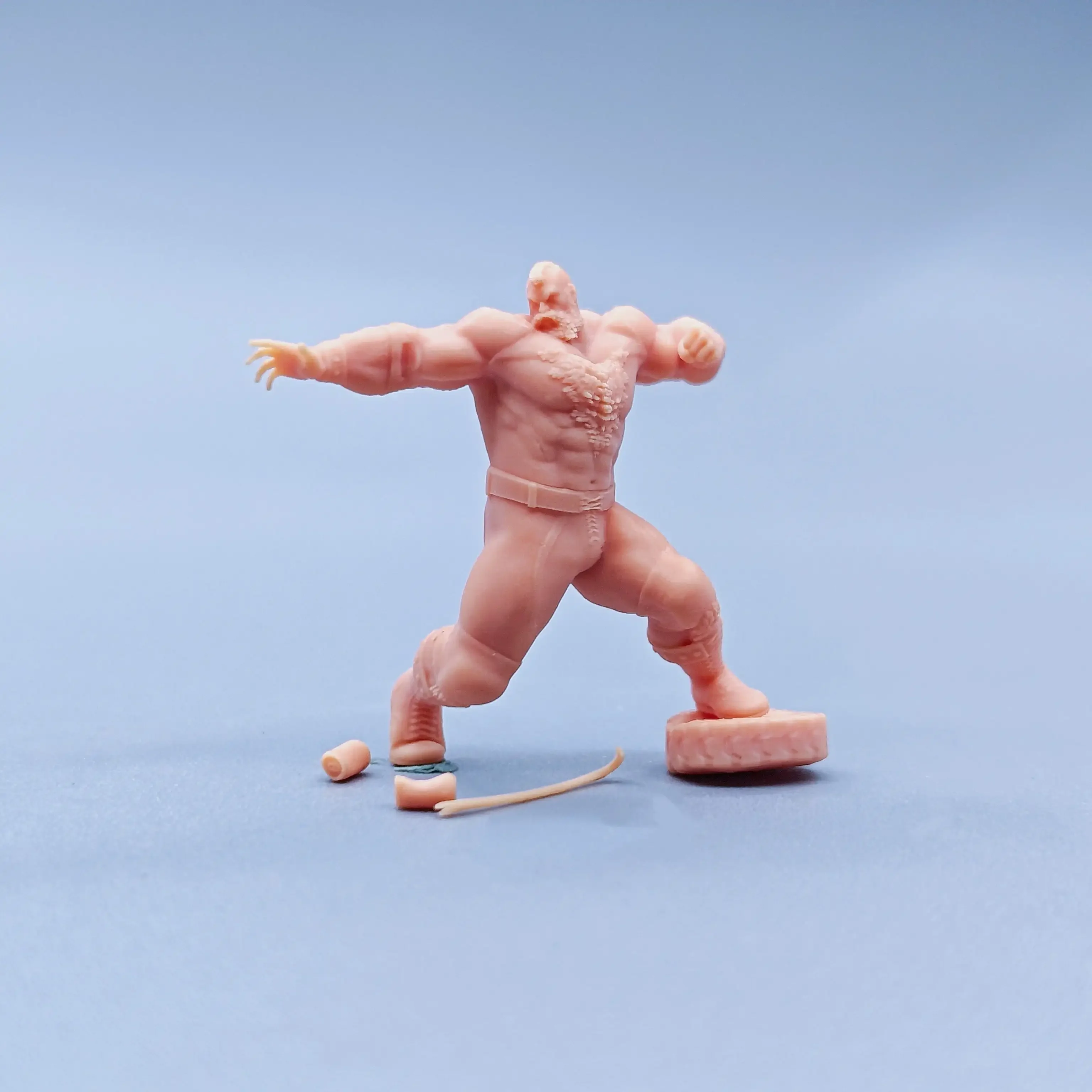 

1/64 1/43 Figurines Scale Model Resin Street Fighter Zangief Uncolored Miniatures Diorama Hand-painted C112