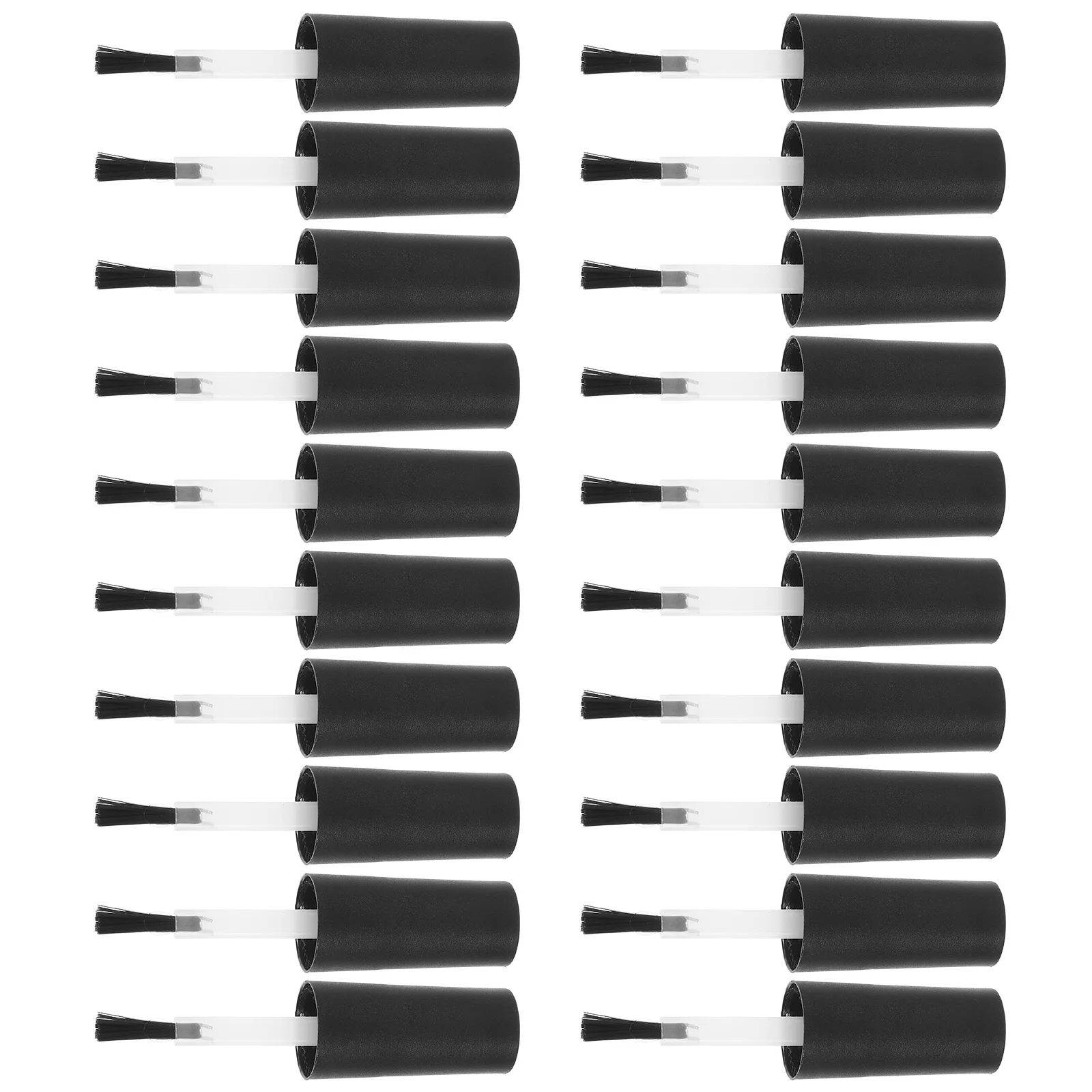

20Pcs Nail Polish Bottle Brush Replacement Soft Bristles Durable Plastic Caps Nail Gel Polish Brush Easy Replacement Covers