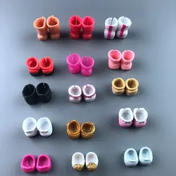 5pairs Shoes For 8cm Big Sister Dolls Unicorn Splatters Boots Original Doll Accessory Kids Gift Toy