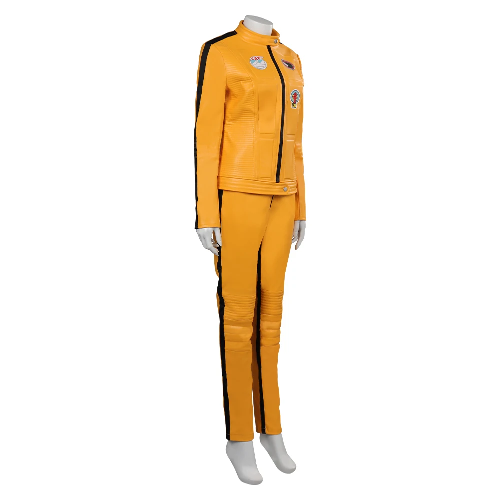 Disfraz de Cosplay de la novia para mujer, traje de Cosplay de Kill Bill, abrigo, pantalones, chaqueta, trajes de fantasía, traje de fiesta de Carnaval de Halloween