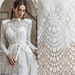 Height 1.5 meters, Length 3 Meters per Piece Dress Lace Fabric Thick Quality DECOR Lace Off White