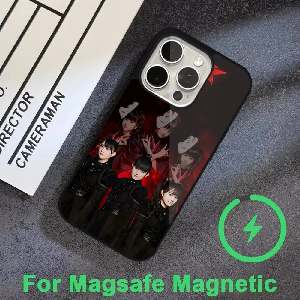 B- BABYMETAL Rock-s Band Phone Case  For iPhone 16,15,14,13,12,11,Pro,Max,Plus,Mini, Magsafe,Magnetic Wireless Charging Case