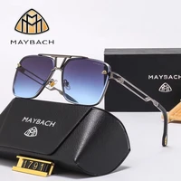 MAYBACH Gafas de sol de marca de lujo para hombres y mujeres Gafas de sol clásicas Gafas de alta calidad Gafas de piloto Protección UV 400 17911