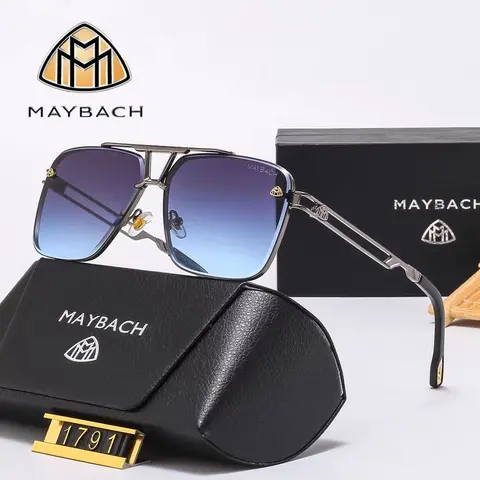 MAYBACH Gafas de sol de marca de lujo para hombres y mujeres Gafas de sol clásicas Gafas de alta calidad Gafas de piloto Protección UV 400 17911