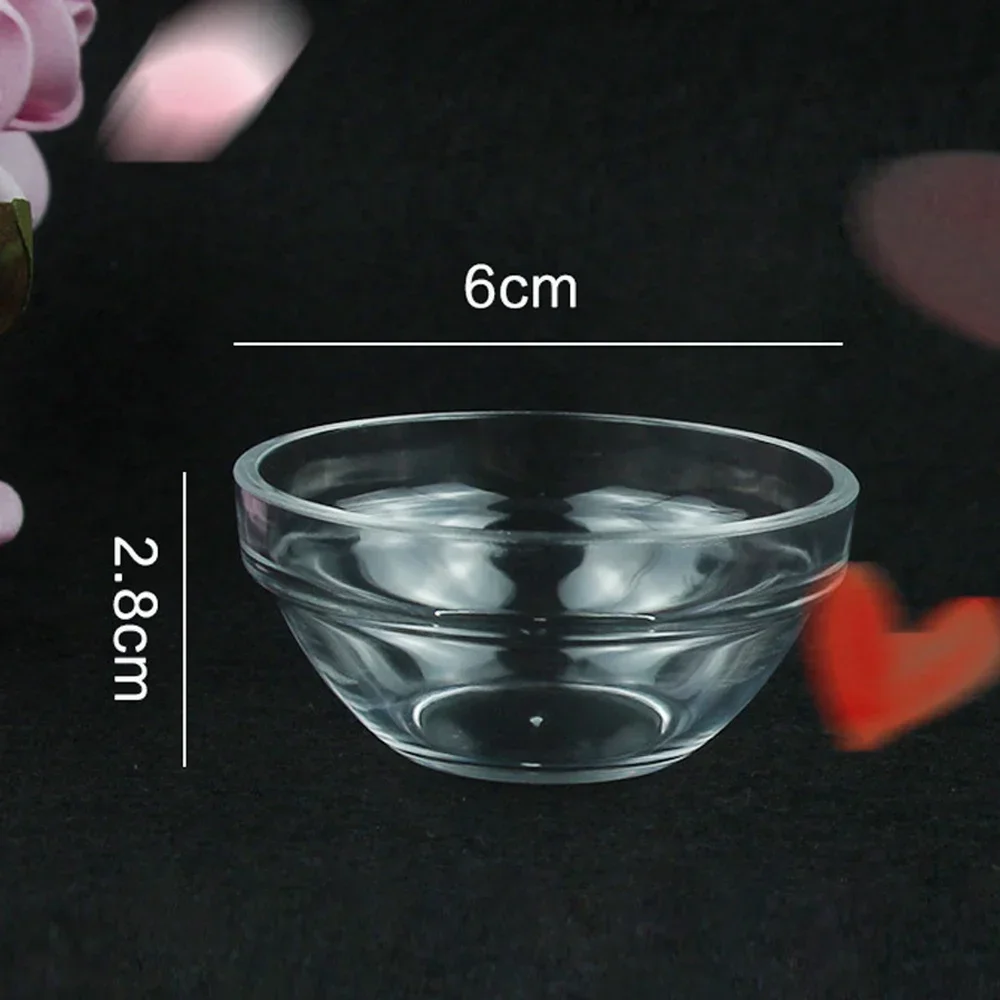 10PCS Acrylic Face Mask Mixing Bowls DIY Stirring Bowls Transparent Beauty Salon Essential Oil Bowl Cosmetic Skin Care Tools