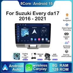 For Suzuki Every da17 2016 - 2021 Car Multimedia Video Stereo Player GPS Navigation Android Auto Radio Carplay Head Unit 2din 4G
