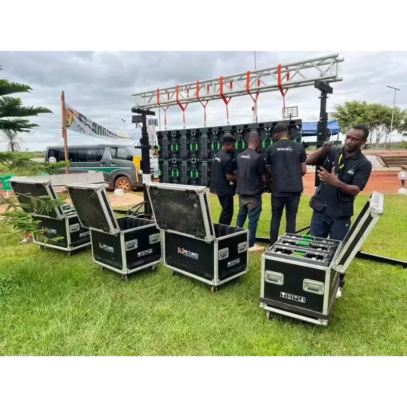 6M Heavy Duty Crank Lift Tower 500kg Load Capacity Height Adjustable Truss System for Hanging LED Speakers and Stage Lighting