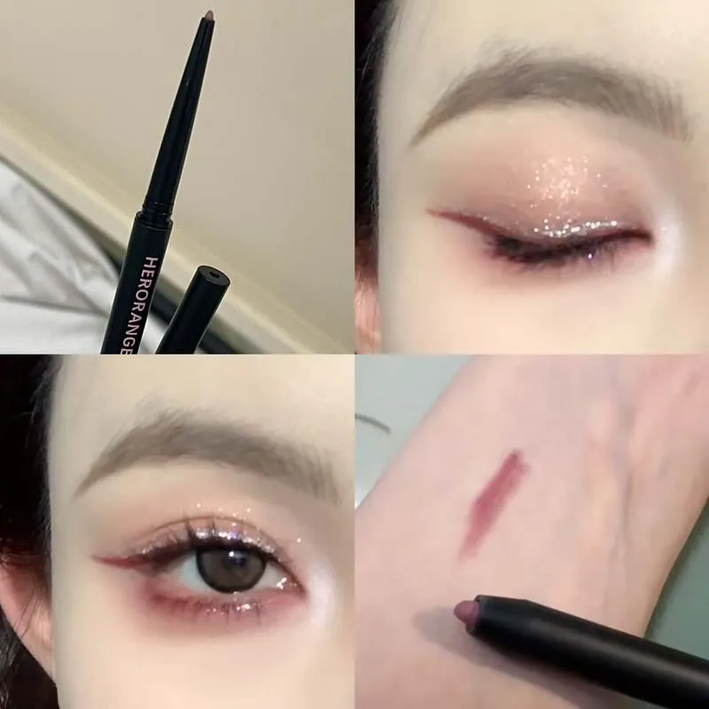 Herorange Smooth Gel Eyeliner Waterproof Sweatproof Long Lasting Easy to Use for Beginners