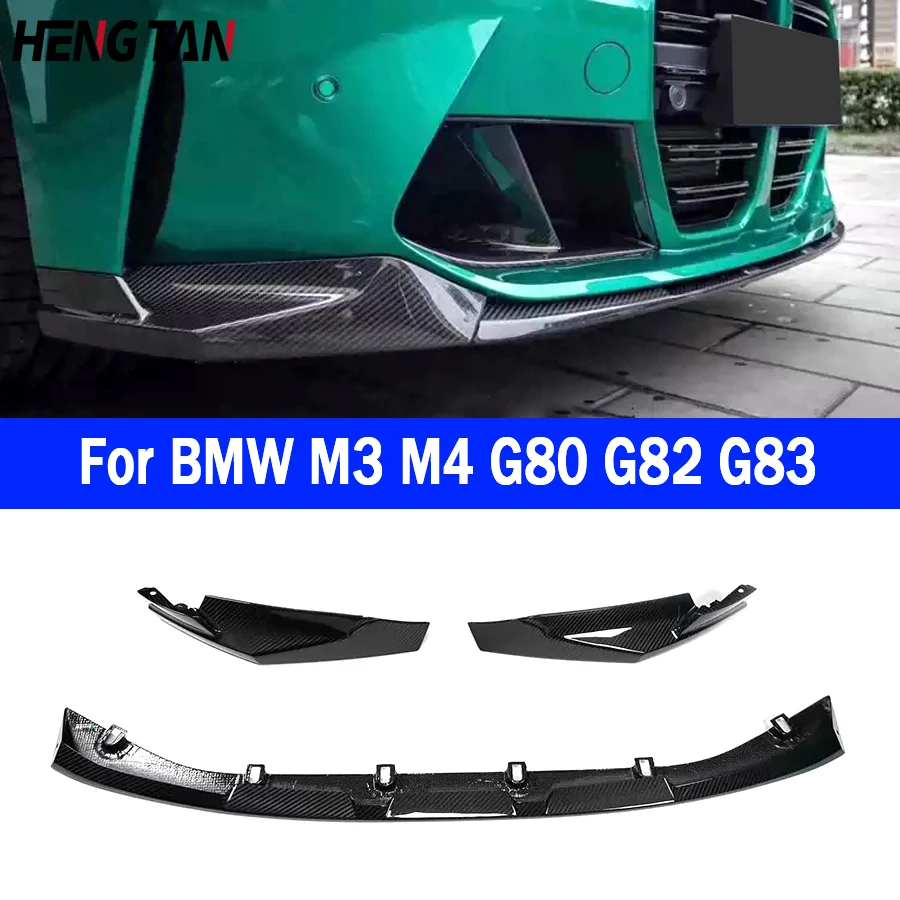 For BMW M3 G80 M4 G82 G83 MP Style Carbon Fiber Car Front Bumper Diverter Spoiler Diffuser Front lip chin Upgrade body kit