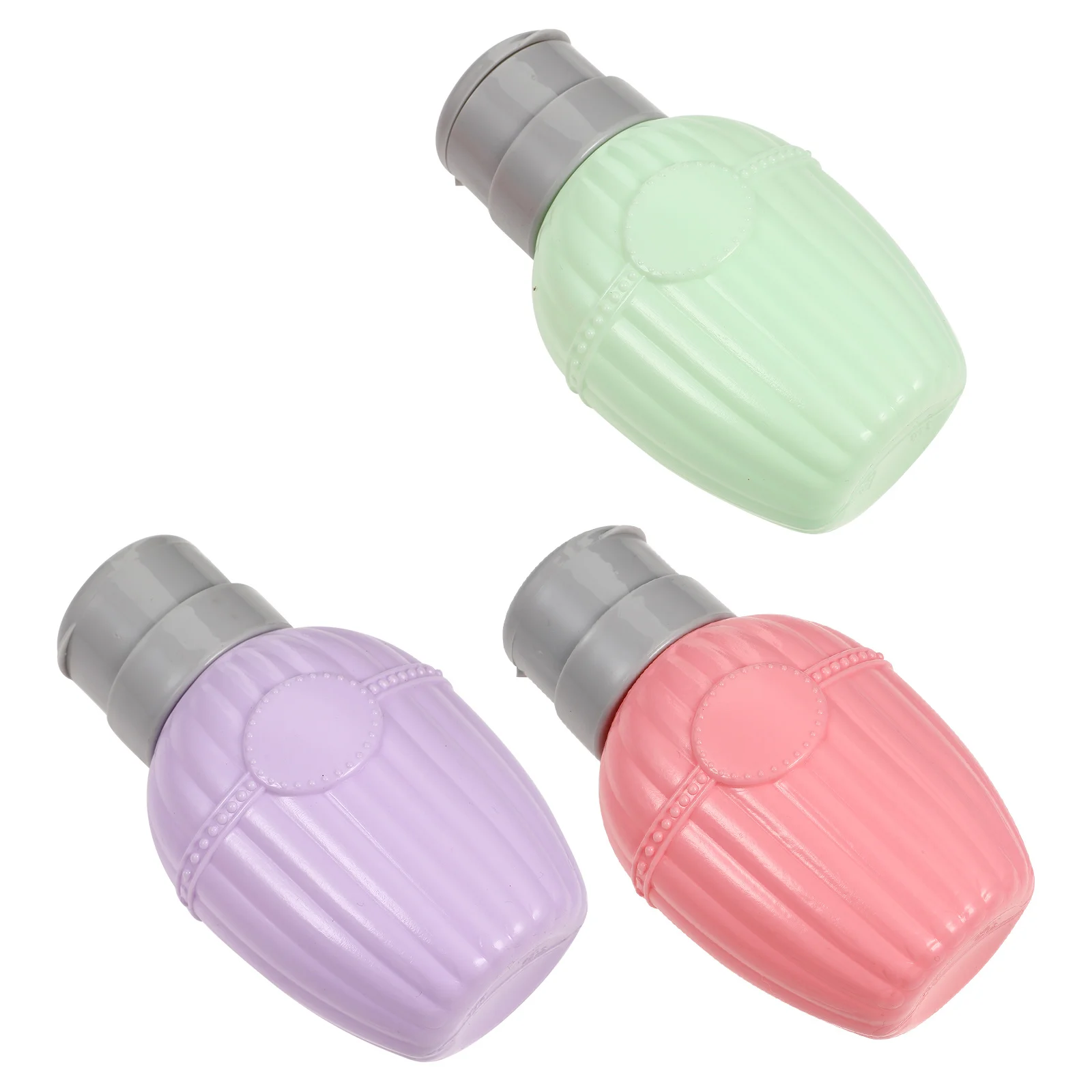 Dispenser per rimuovere il colore delle unghie da 3 pezzi Bottiglia leggera con pompa da viaggio per forniture per nail art Organizzatore di liquidi vuoto