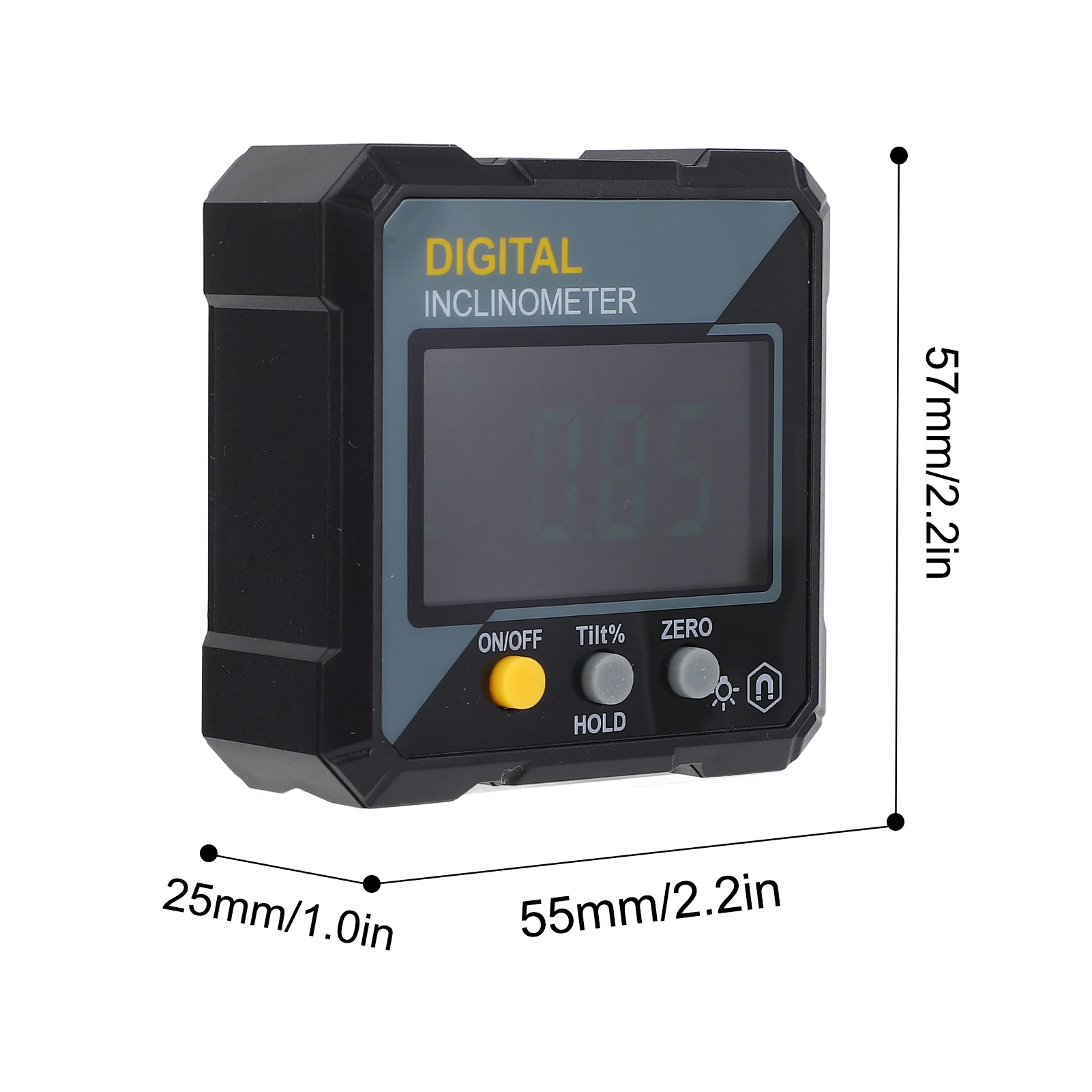IP54 4x90° Portable Digital Inclinometer LCD Backlight Digital Protractor