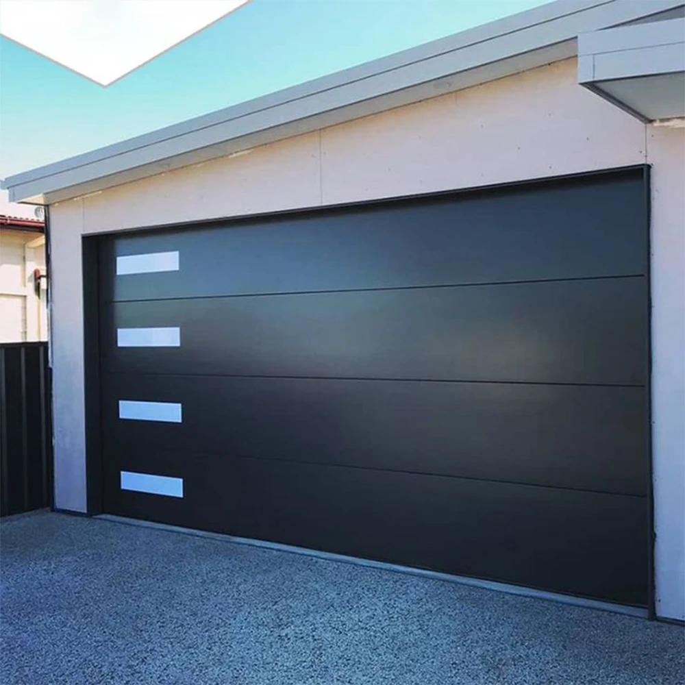 Sixinalu Garage Doors Entry Folding Security Aluminum Building Material Structure Deluxe Manual Lock Bi-fold Door Home Decor