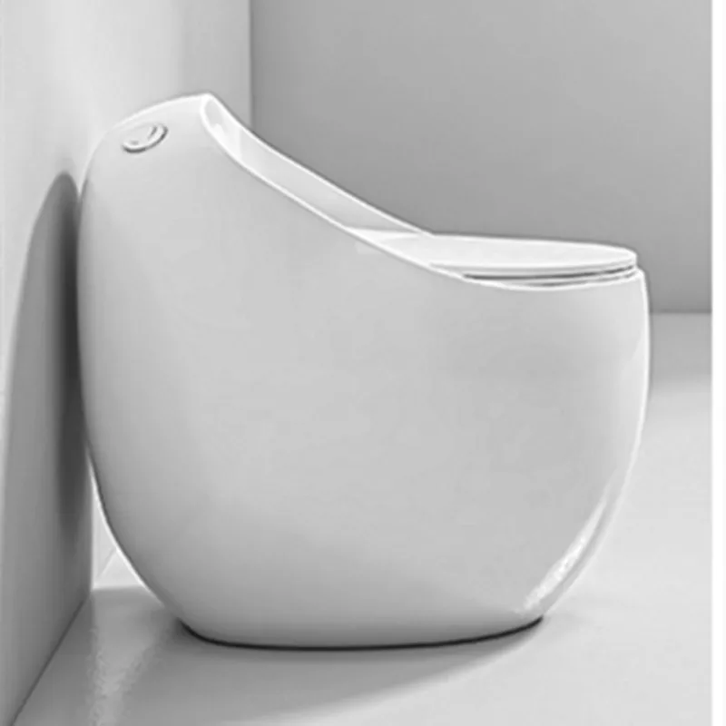 Household egg-shaped toilet, personalized creative toilet, siphon silent small apartment toilet factory direct sales