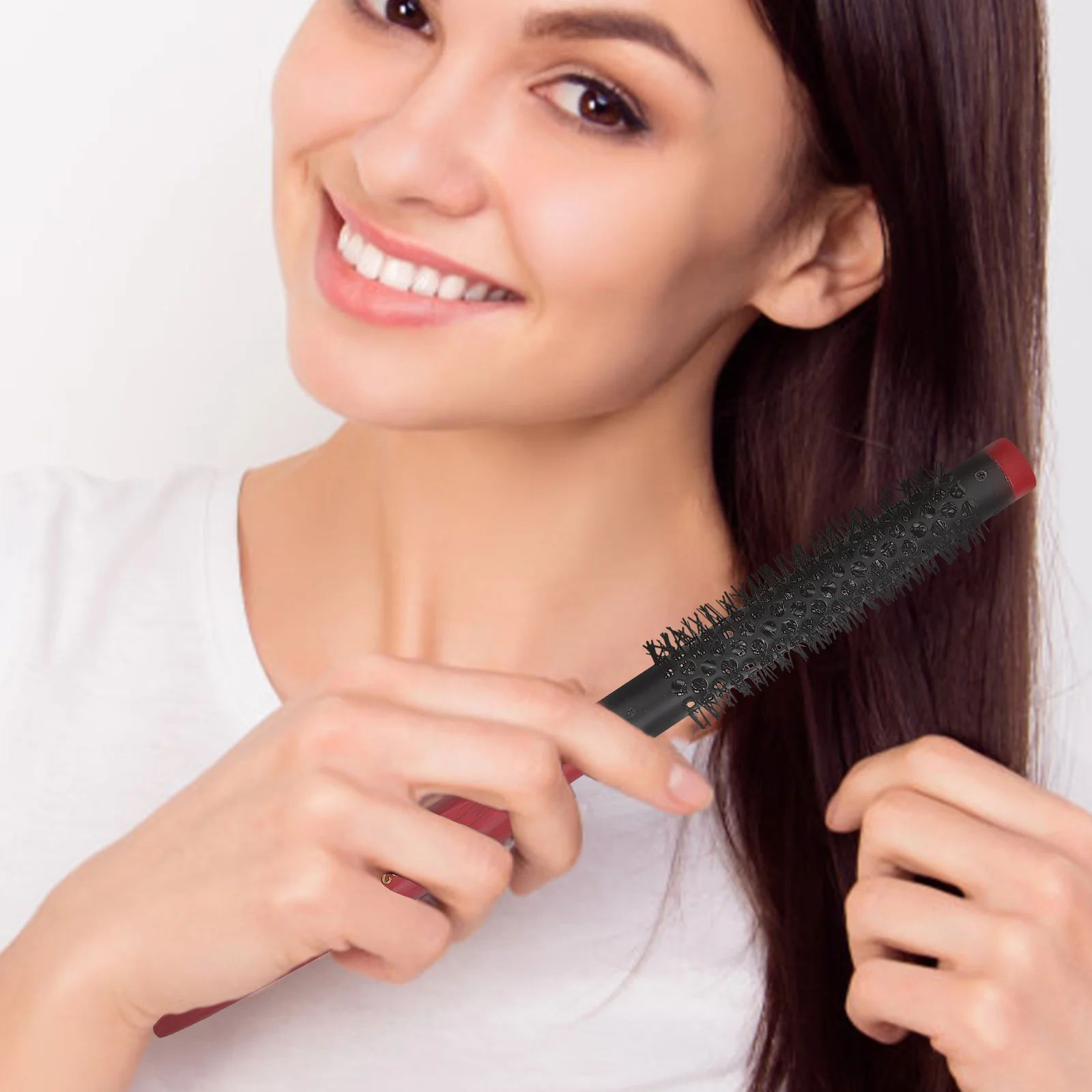 

Деревянная расческа для завивки волос H, профессиональный инструмент для укладки волос, нейлоновая щетина, уход за гладкими волосами, массажная щетка, длительный срок службы