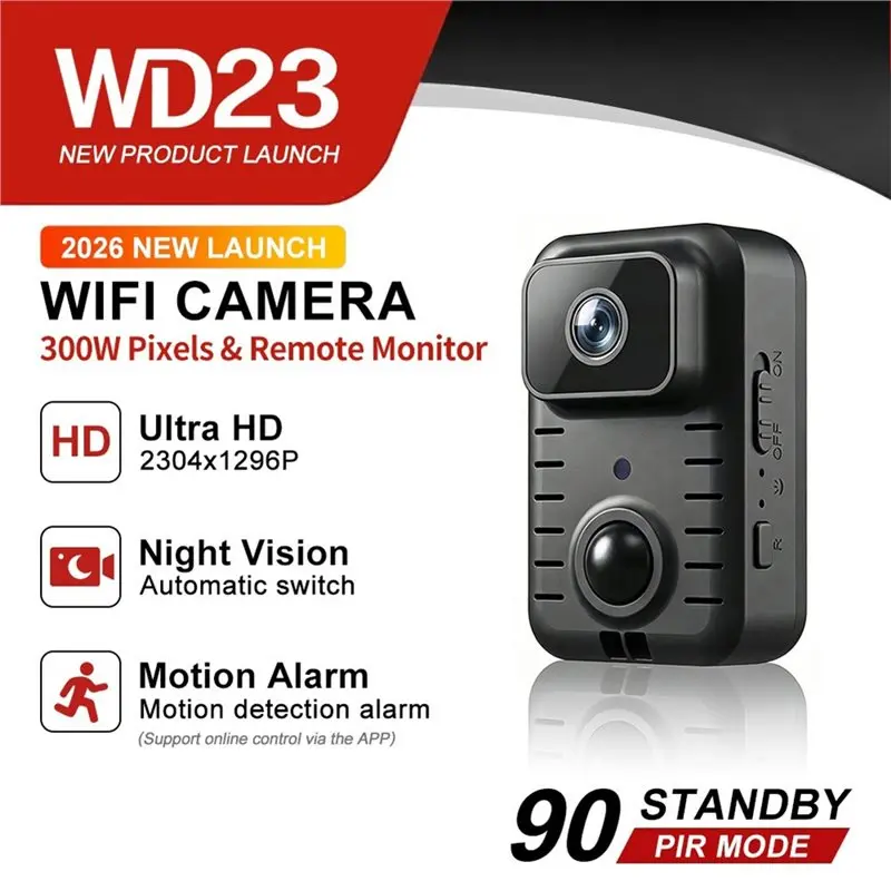 11.11 Promotion WD23 3MP Ip Camera Sport Pocket PIR Sensor Motorcycle And Bike Recorder Wearable Body-Worn Small Police