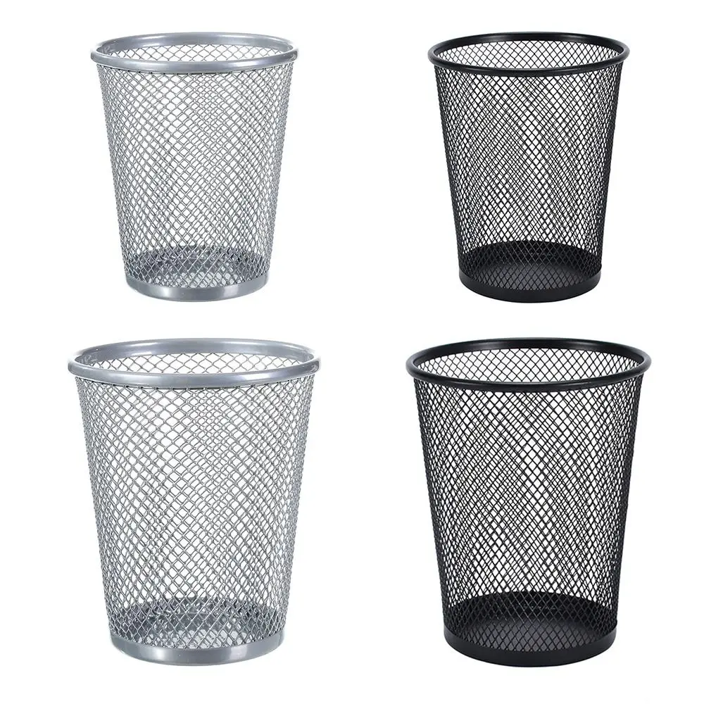 

Durable Metal Pen Holder Mesh Conical Desktop Storage Box Stackable Storing Pen Container Students