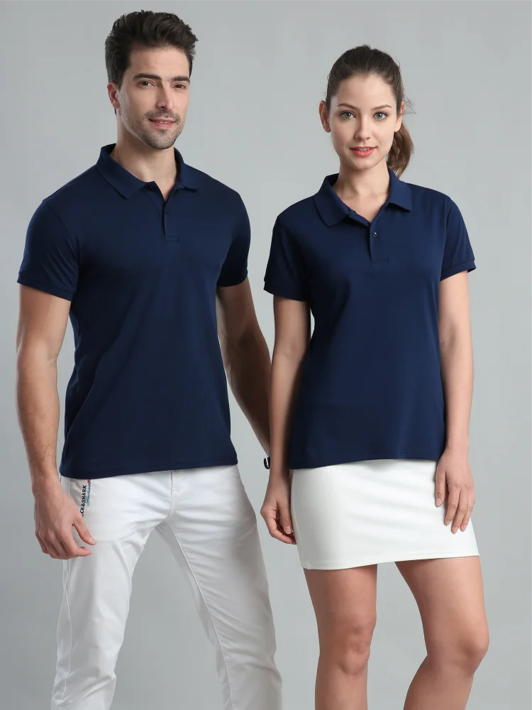 Elike-Homens e Mulheres Casual Polo, Logotipo Personalizado Impresso, Imagem de Texto, Marca, Bordado, Design Pessoal, Respirável, Top, Verão