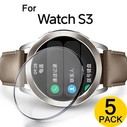 5-1PCS Wearable Smartwatch Glass Films for Xiaomi Watch S3 9H Hardness Tempered Glass Screen Protectors for Xiaomi Watch S3