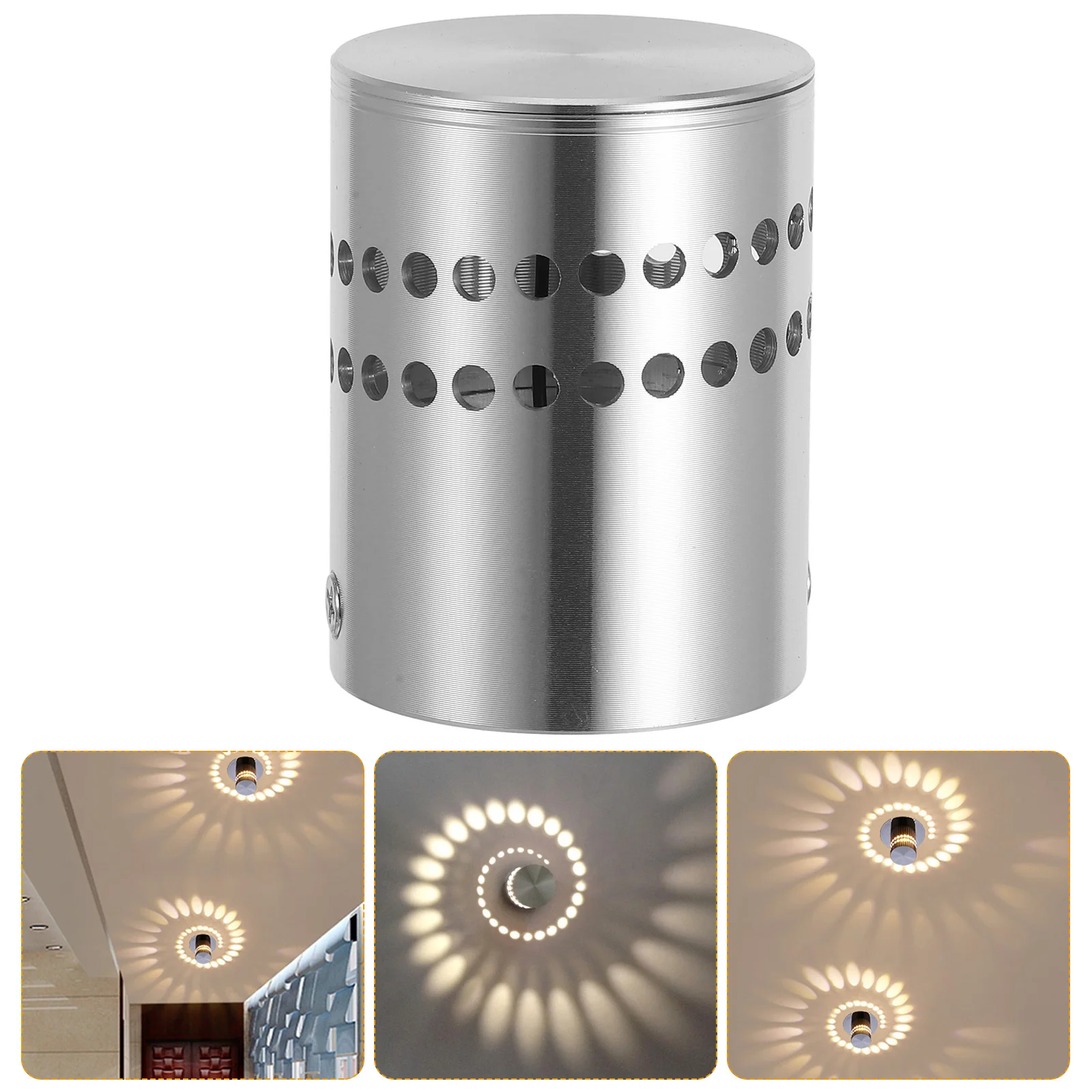 

Spiral LED Wall Light Modern 1W Spiral LED Ceiling Downlight for Disco Bar Ktv Warm White Spotlight Lamp Indoor Wall Lighting