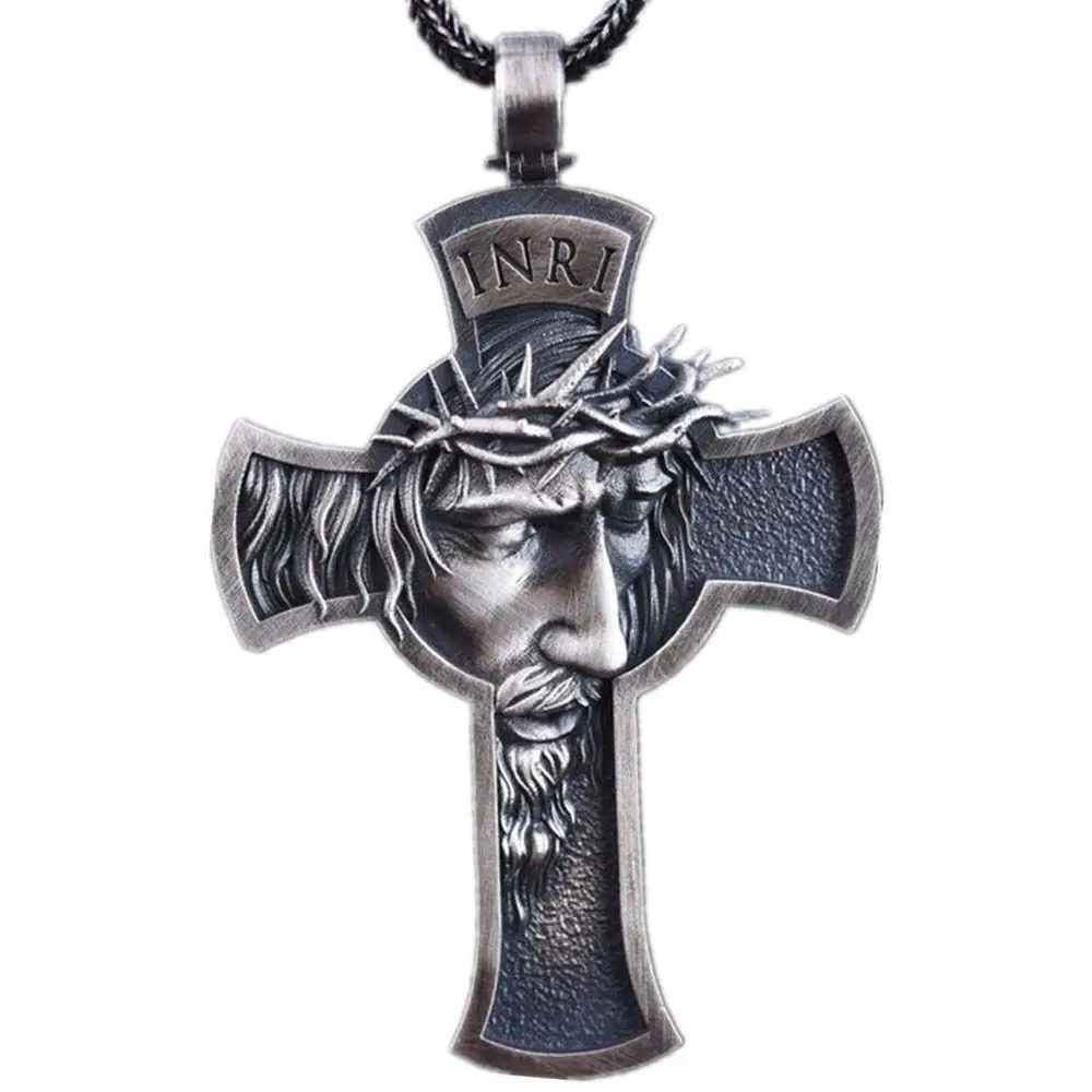 Religious Crucifix Gift For Men Women Jesus Christian Jewelry Chain Pendants Choker Cross Necklace