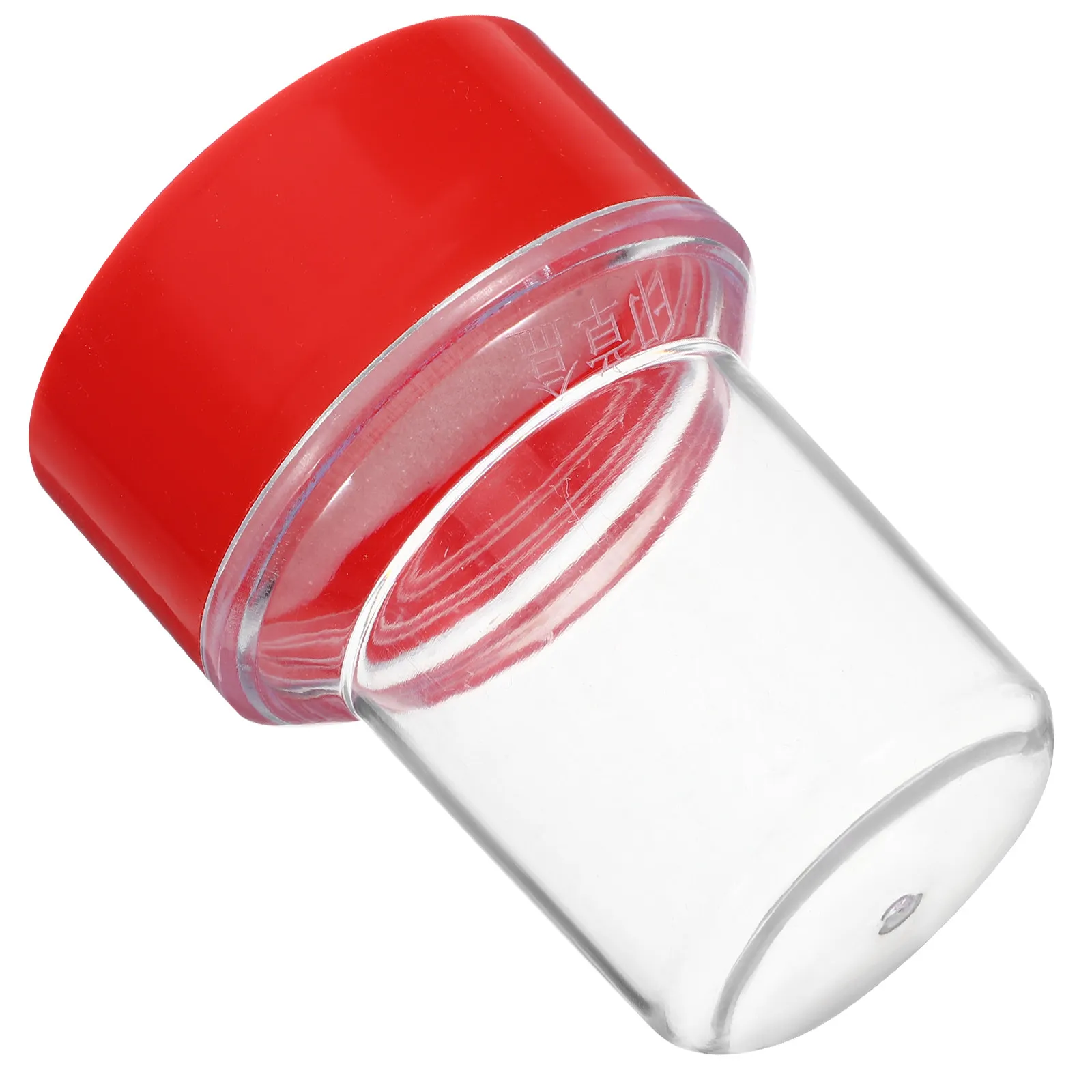 Red Seal Box Plastic Stamper Case Empty Official Seals Container Storage Boxes Office Supplies Holder Student Accessories