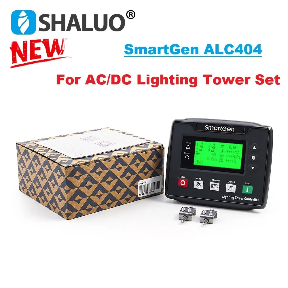 SmartGen ALC404 Lighting Tower Controller LCD display For AC and DC light Tower Set Remote Start Stop Control Panel Timing Boot