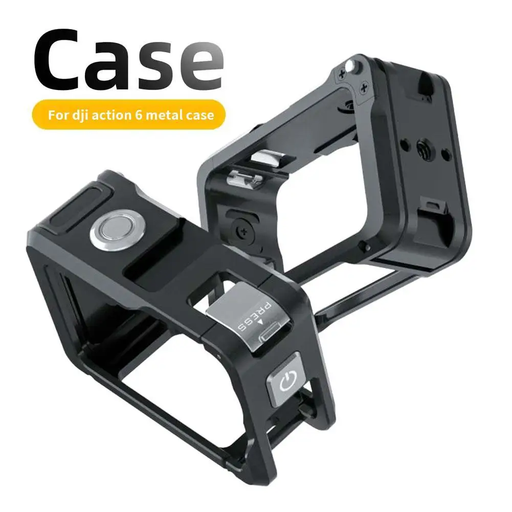 

Металлическая клетка для корпуса камеры DJI OSMO Action 6, расширительный корпус с холодным башмаком, аксессуары для камеры