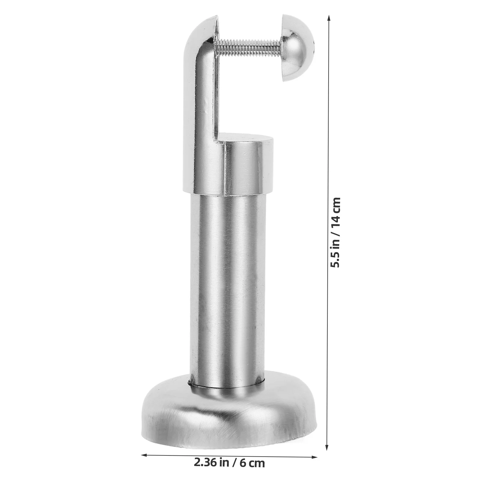 4 Stück Edelstahl-Toiletten-Trennfuß, starke Tragfähigkeit, Stützfuß für WC-Trennwand, Hardware-Zubehör