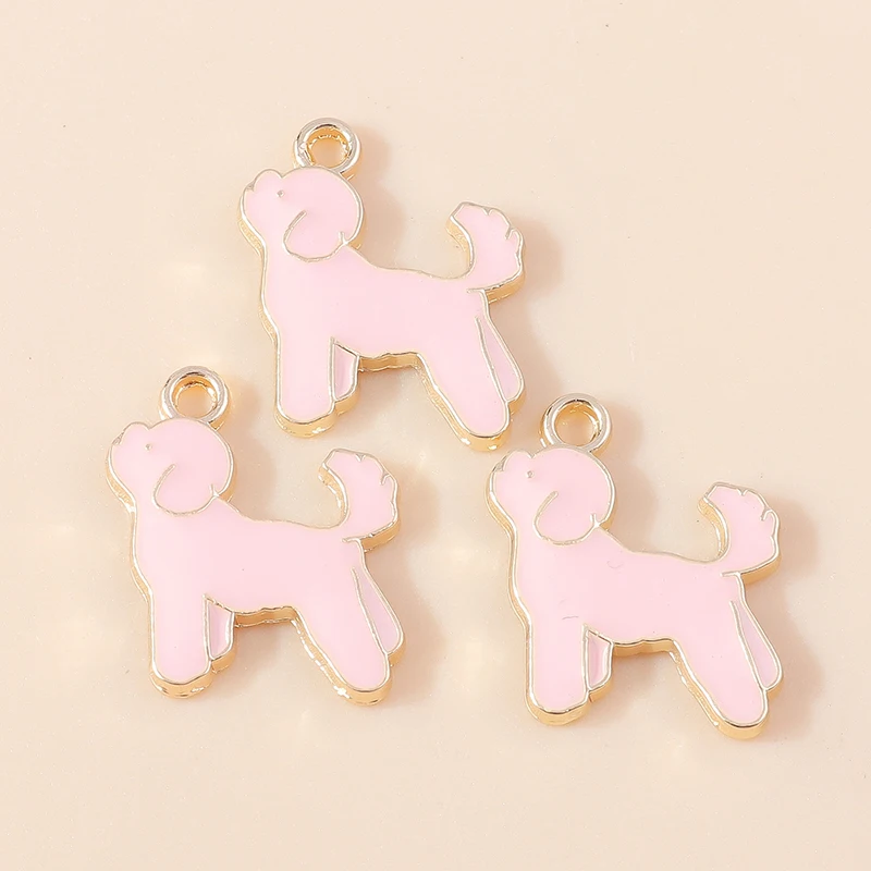 20 Stück Cartoon-Tier-Hunde-Anhänger, Emaille-Pfotenabdruck-Charms für Schmuckherstellung, Ohrringe, Halsketten, Armbänder, DIY-Geschenke – Detail 12