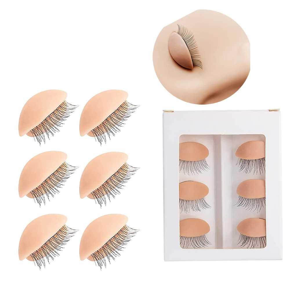 

5box Lash Training Head Mannequin With Removable Replacement Silicagel Eyelids Kit Grafting Eyelash Extension Pratice Tools