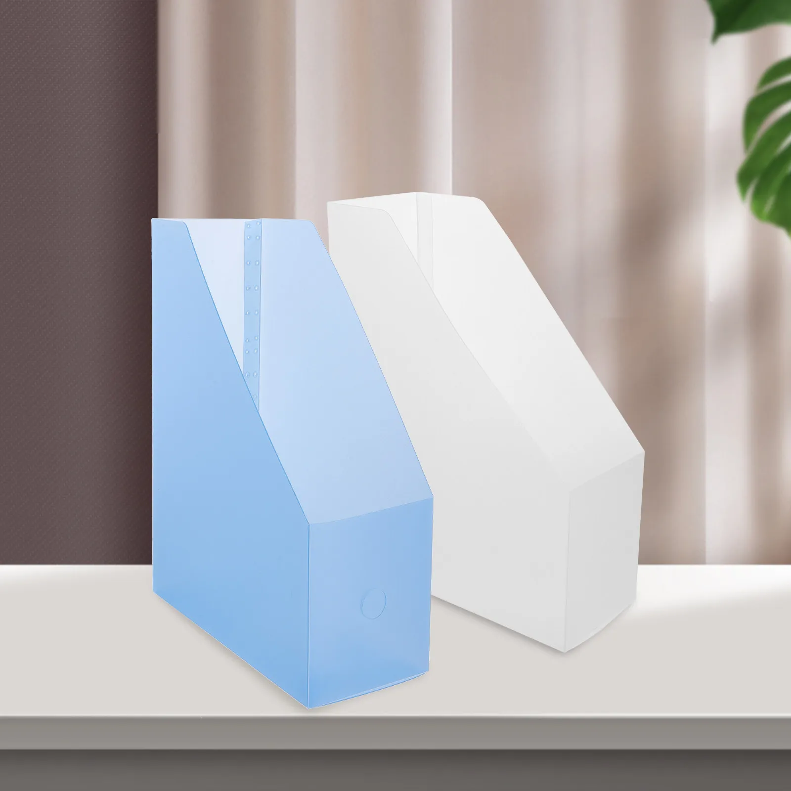 

Набор из 3-х матовых вертикальных подставок для книг с выдвижным кольцом, большой вместимости, для хранения книг, документов, бумаг, журналов