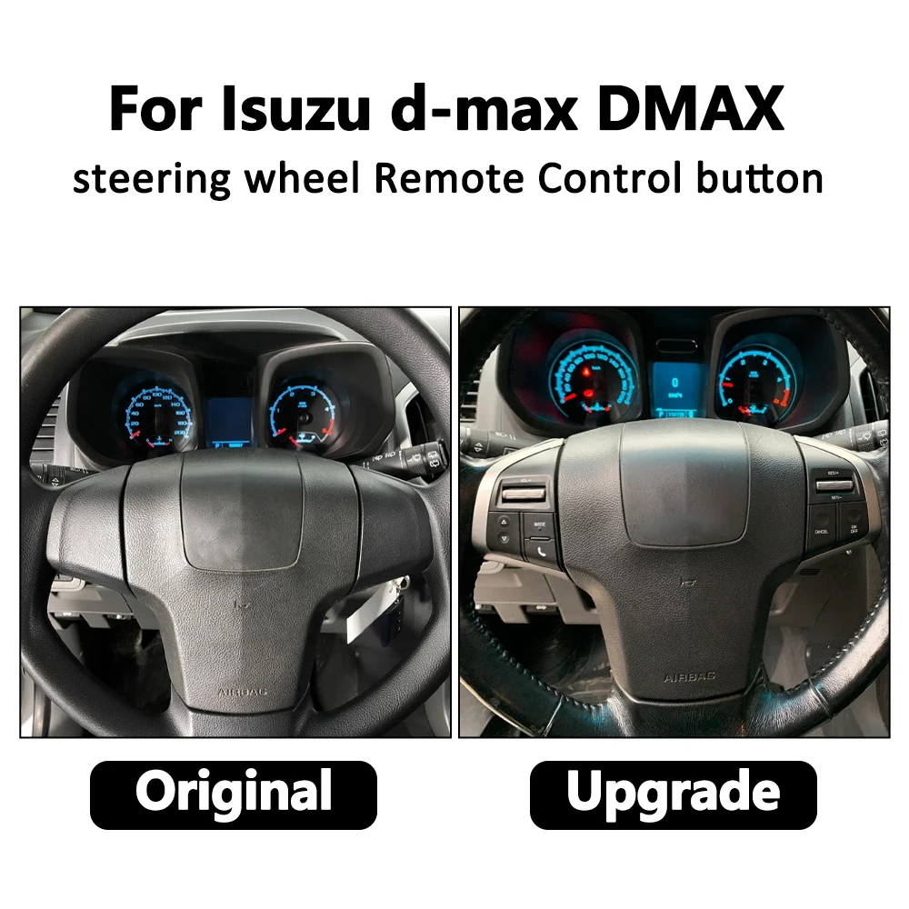 Orange Led Audio Radio Volume Switch Steering Wheel Cruise Speed Control Buttonor For ISUZU chevy DMAX MUX 2015-2019 Accessories