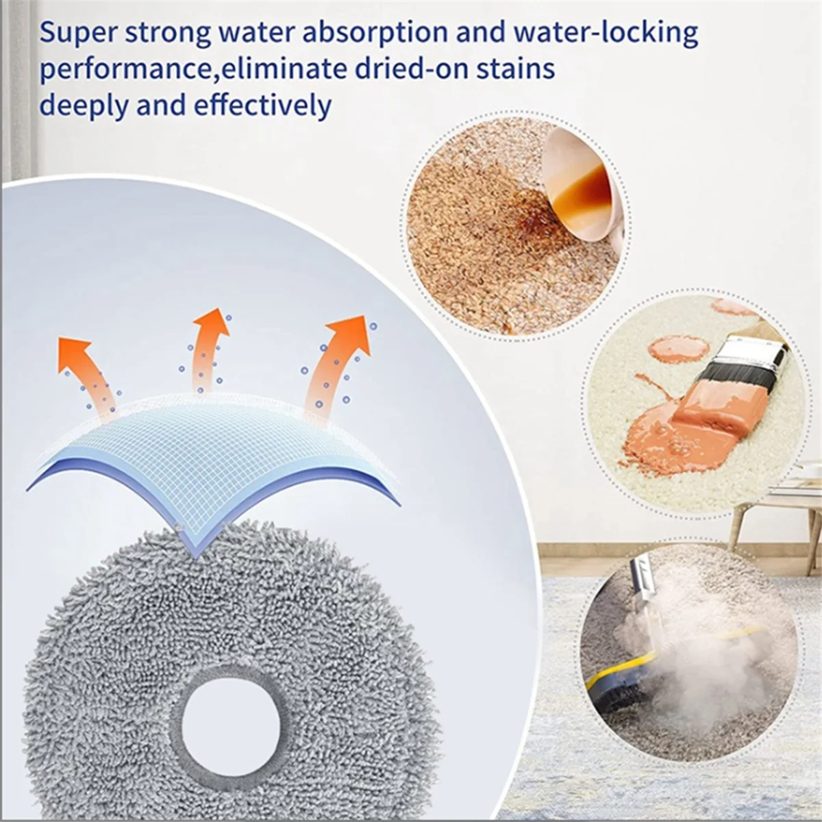 32PCS per Bot L10 Prime / L10S Pro Aspirapolvere Pezzi di ricambio di ricambio Spazzola laterale principale Filtro Hepa Mop Panno