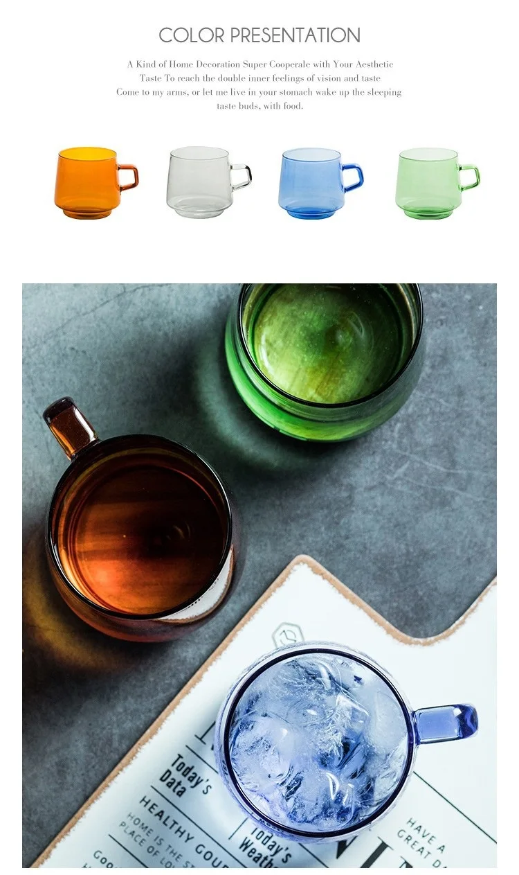 Set 2 Tazze Per Tè E Caffè In Vetro 250ml – Avilia Home