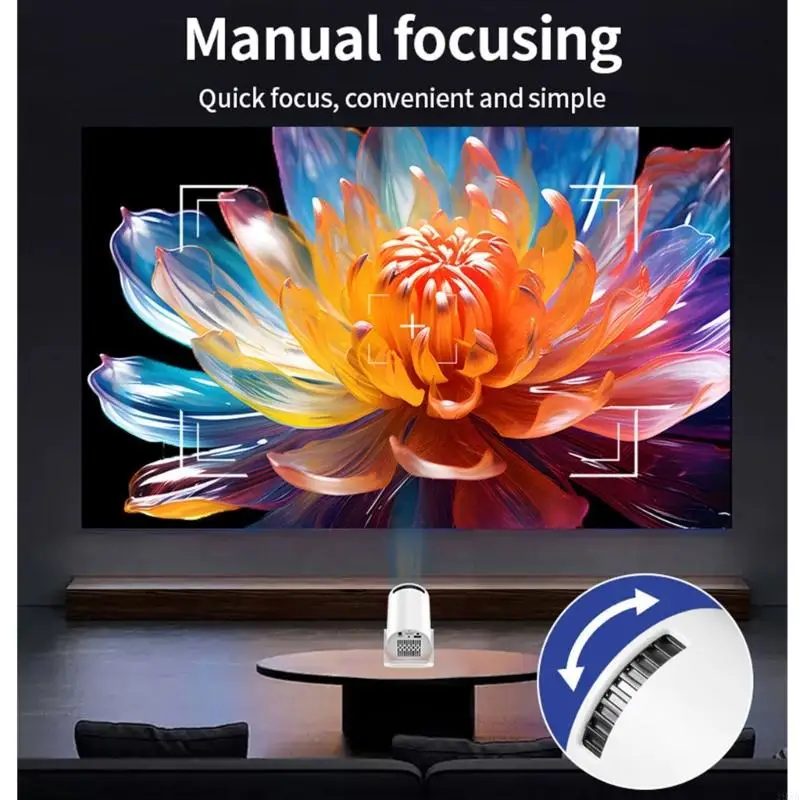 Mini proiettore portatile tipo C Alimentatore Wireless Streaming Auto 193A